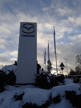 Burken låg oväntat i denna skylt!