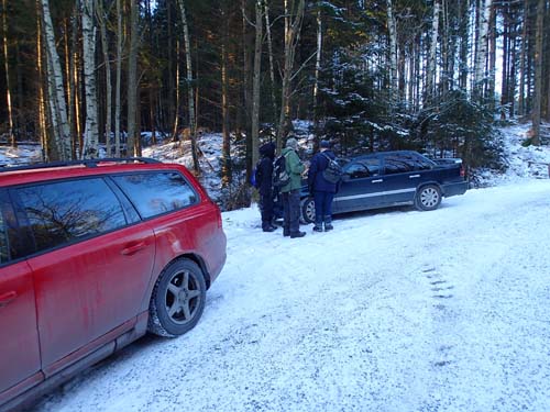 Var är geocacharna som anlänt i dessa bilar?