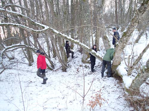 Här letar många erfarna burkjägare, men skall de hitta någon burk?