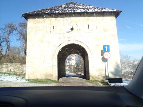 På väg in i borgen!