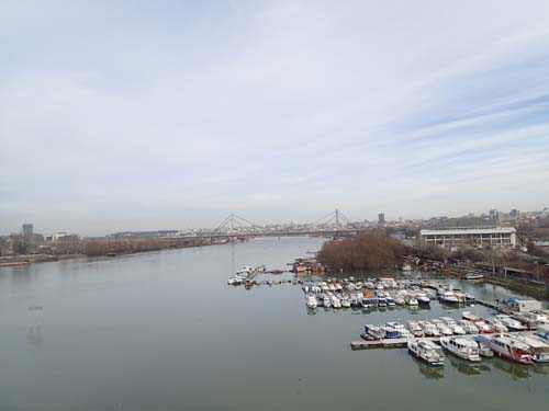 En sista blick ut över Belgrad.