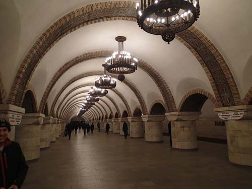 Stationerna i tunnelbanan var verkligen imponerande!