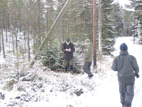 En av Ingabos cacher loggas av hebb som en liten bonus på väg mot nästa burk.