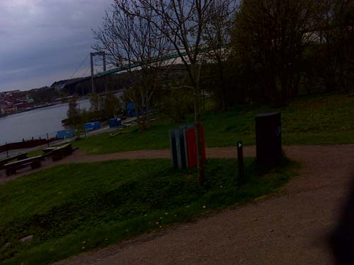 Tyvärr fick jag fota med min GPS, därav det usla resultatet!