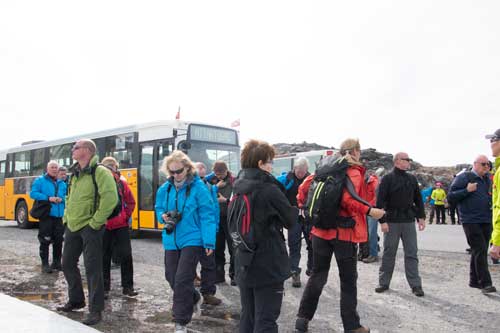 Det var förvånande många som valde vandringen!