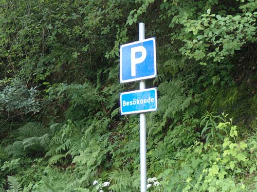 Skylt med dålig vana