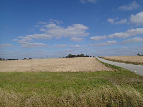 Uppåkra ligger på en mindre höjd.