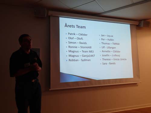Kul att se sitt namn som en del av detta Team!