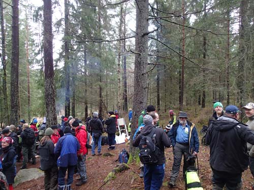 Skogen full av jägare