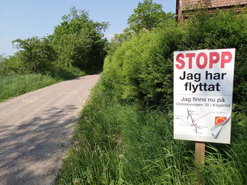 Märkligt - cachen fanns ju på andra sidan vägen!
