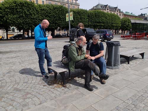 Parkbänkscaching...