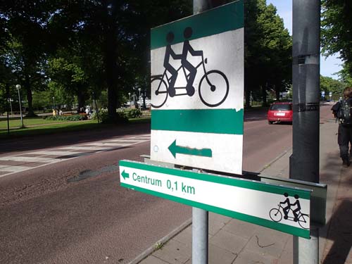 Är tandemcyklar vanliga här tro?