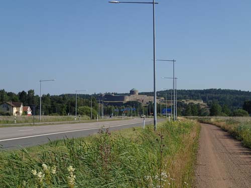 Bohus mäktiga fästning syntes när jag blickade tillbaka mot utgångspunkten.