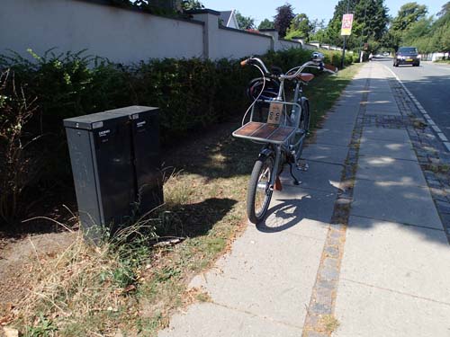 Geobike vid elskåp, en vanlig syn idag!