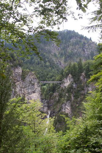 Bron sedd från slottet, det var ganska högt.