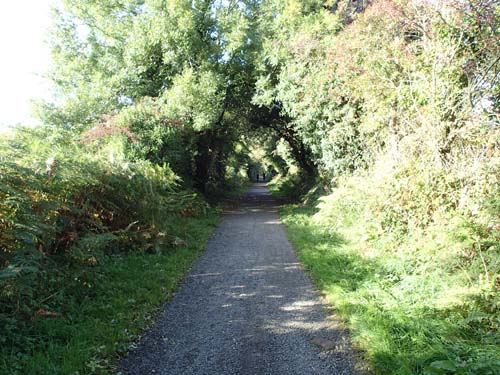 Raka spåret på banvallen!