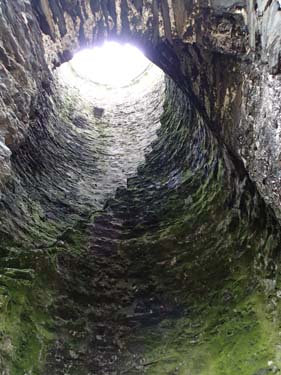 Det verkade lite riskabelt att ta sig upp i tornet!