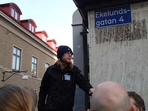 Stadsalv "öppnade" eventet.