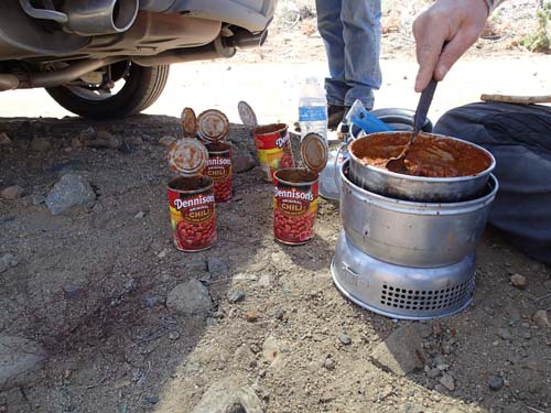 Givetvis blev det burkmat även idag!