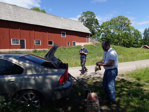 Dags för lite lunch utmed vägkanten.