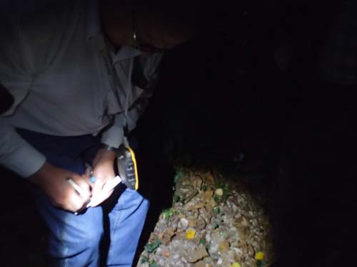 Första burken under resan loggas