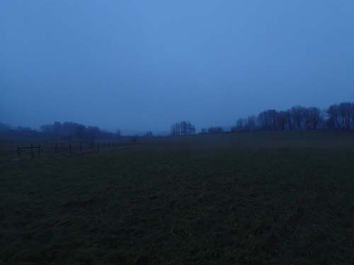 Mörkret sänkte sig över herrens hage...