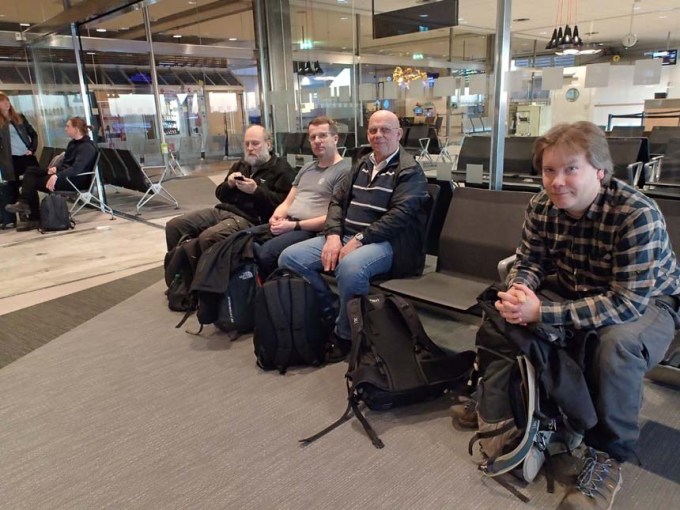 Från vänster; Ingabo, Sisjötrollen, torado och TMR68 - bakom kameran står Hallén.