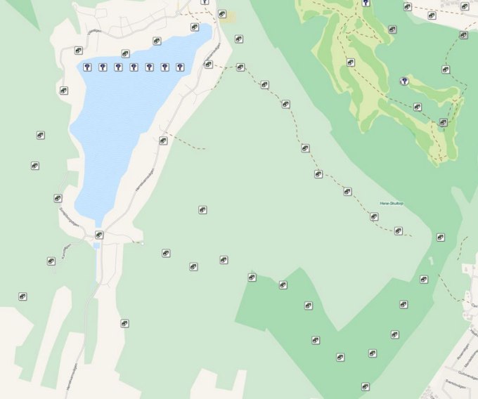 Nabbe- och Simsjön rundorna.