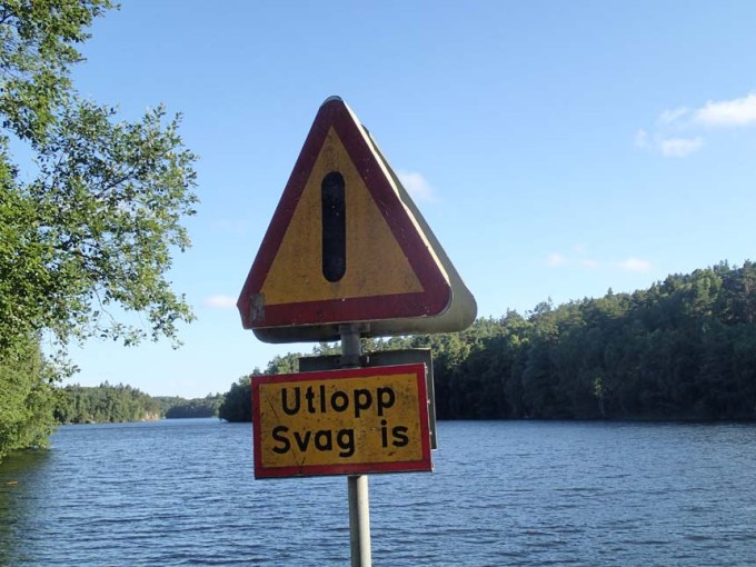 Idag var isen riktigt svag...