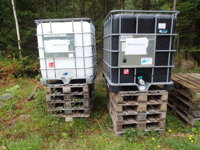 Det fanns oväntat mycket dricksvatten i skogen!