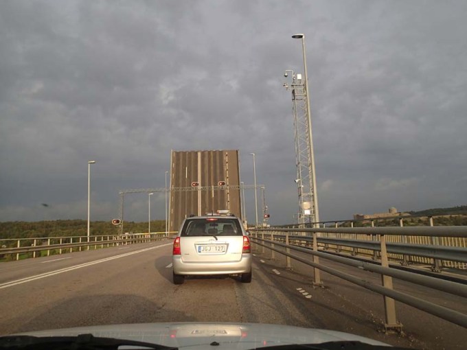 Ett litet hinder innan vi nådde Kungälv.